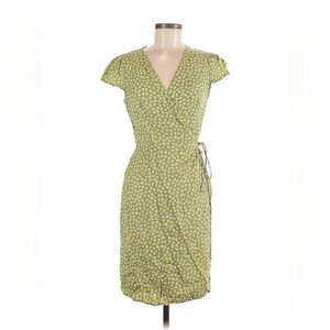 Reformation Zena Green Jessie Wrap Dress Medium
